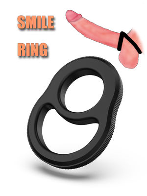Guter Preis Lächeln Silikon Glans Ring Soft Pro CockRing Sex Love Ring 30mm Ärmel Sextoys für Männer Paare Online