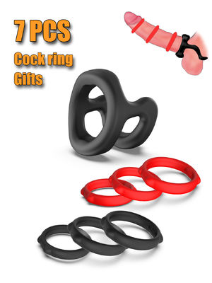 Guter Preis Paare Vergnügen Sex CockRings Erwachsene männliche SexSpielzeug Ringe Penis Erektion Ring Set Online