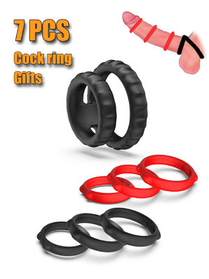 Good price Silicone Love Rings Adult Male SexToys Ultra Soft CockRing Set For Men Longer Lasting online