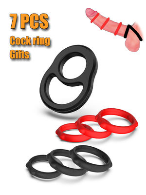 Guter Preis Erwachsene männliche Silicone Sex Kondom Ringe Männer Sextoys Vergnügen Ringe für Paare Homosexuelle Online