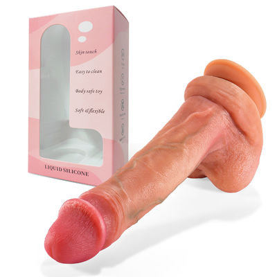 Bon prix 380g Strap On Phallus Dildos réalistes Jouets sexuels à double extrémité Femmes Sexe Pénis artificiel Pour les hommes en ligne