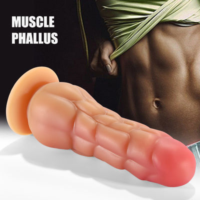 Good price 18.7cm Muscle Male Artificial Penils Dragon Fantasy Cock Adults Couples SexToy For Women online