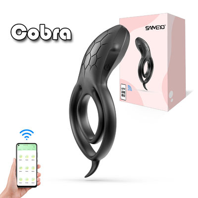 İyi bir fiyat. Cobra Aşk Yüzüğü Vibrating Cockrings Vibration Sex Ring Çiftler İçin Vibrator Erkekler çevrimiçi