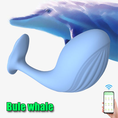 Goede prijs Blauwe walvis vlinder clit stimulator G-spot vibrators broek vibrators mini vibe volwassen speelgoed online