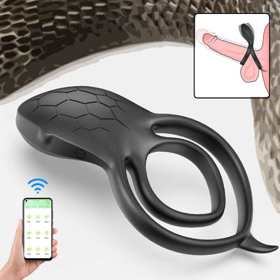 Good price Dual Sex Love Ring Vibrators Sleeve Condom Massager Vibrating Cook Ring Male Sextoy online