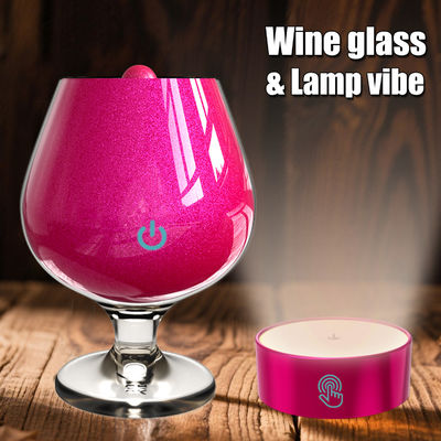 Good price Wine Glass Rose Massager Sucking Vibrators Rose Vibrating Personal Massager For Women online